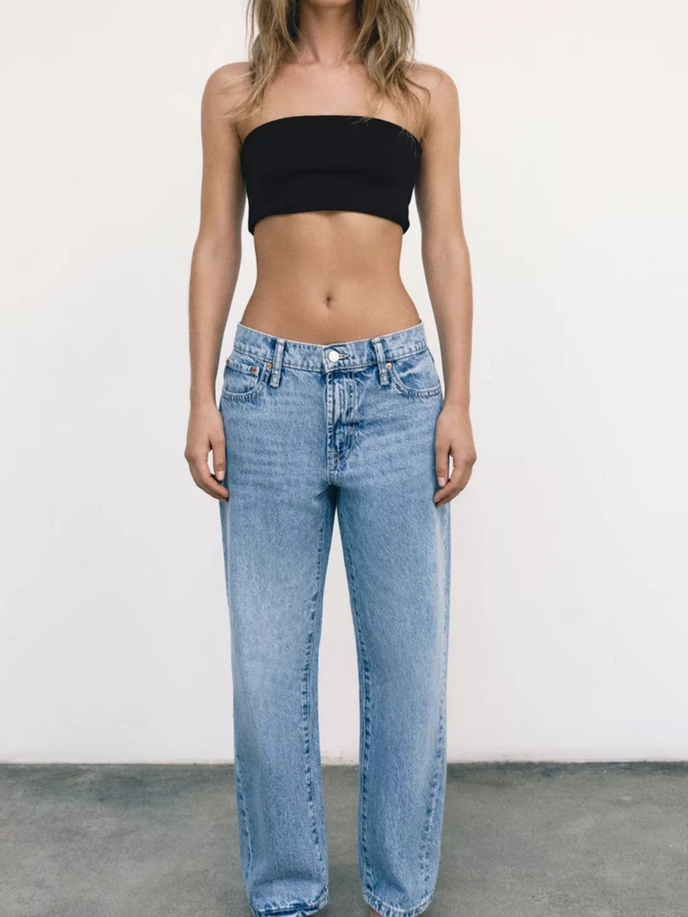 Zara Light Blue Straight Leg Women’s Jeans